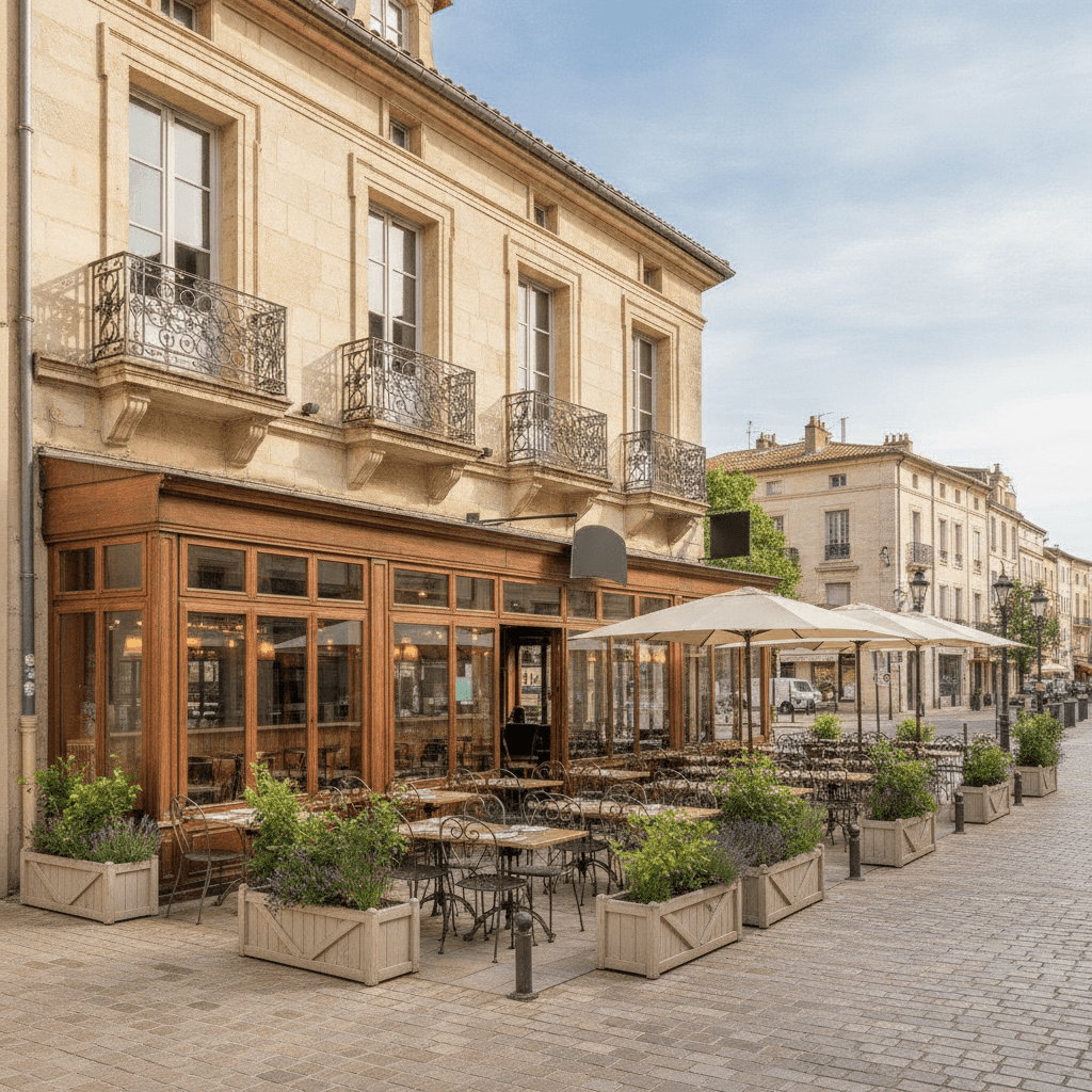 Restaurant 800m² à Béziers : terrasse - licence IV