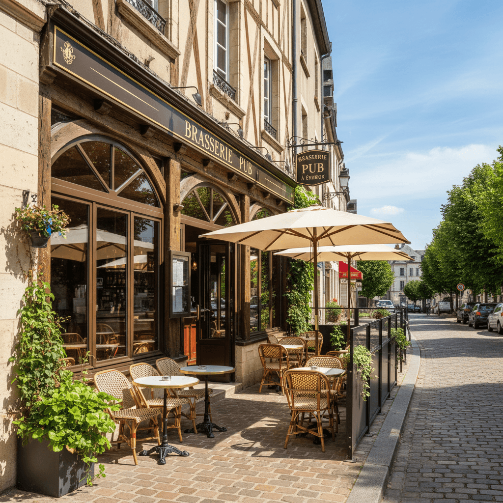 Bar-brasserie 500m² à Évreux : terrasse - licence IV - Image 1