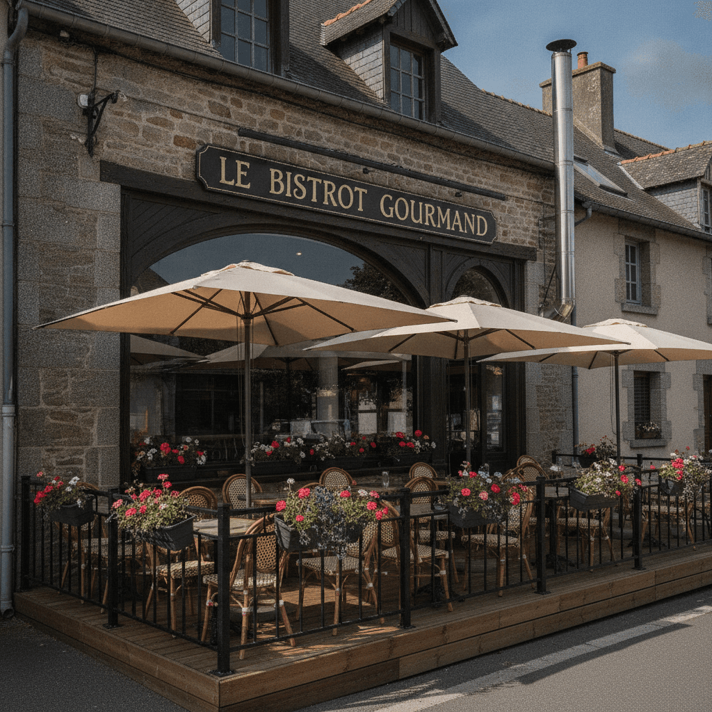 Restaurant à Langueux : terrasse - extraction - Image 1
