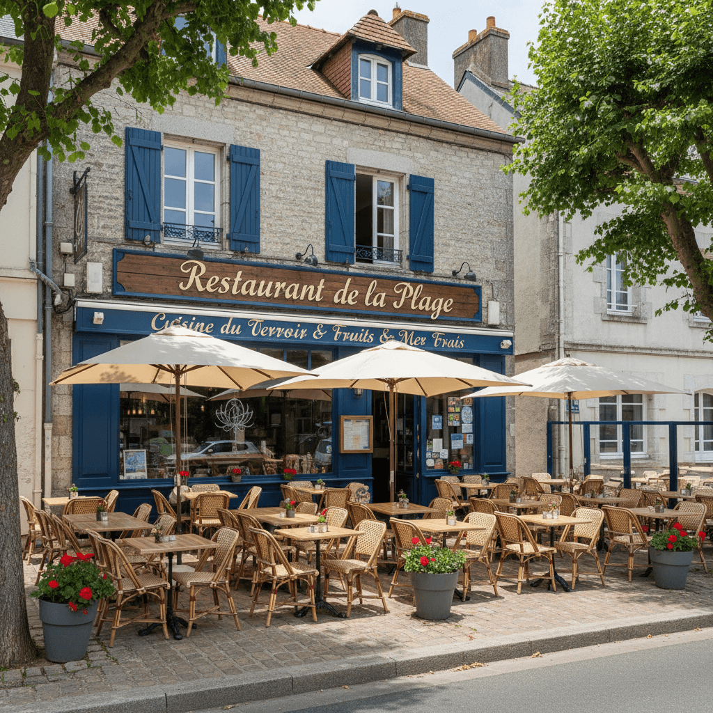 Restaurant 180m² à Commes : terrasse - licence IV - Image 1