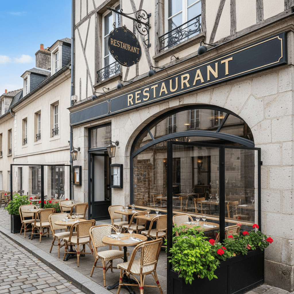 Restaurant 160m² à Rennes : terrasse - extraction