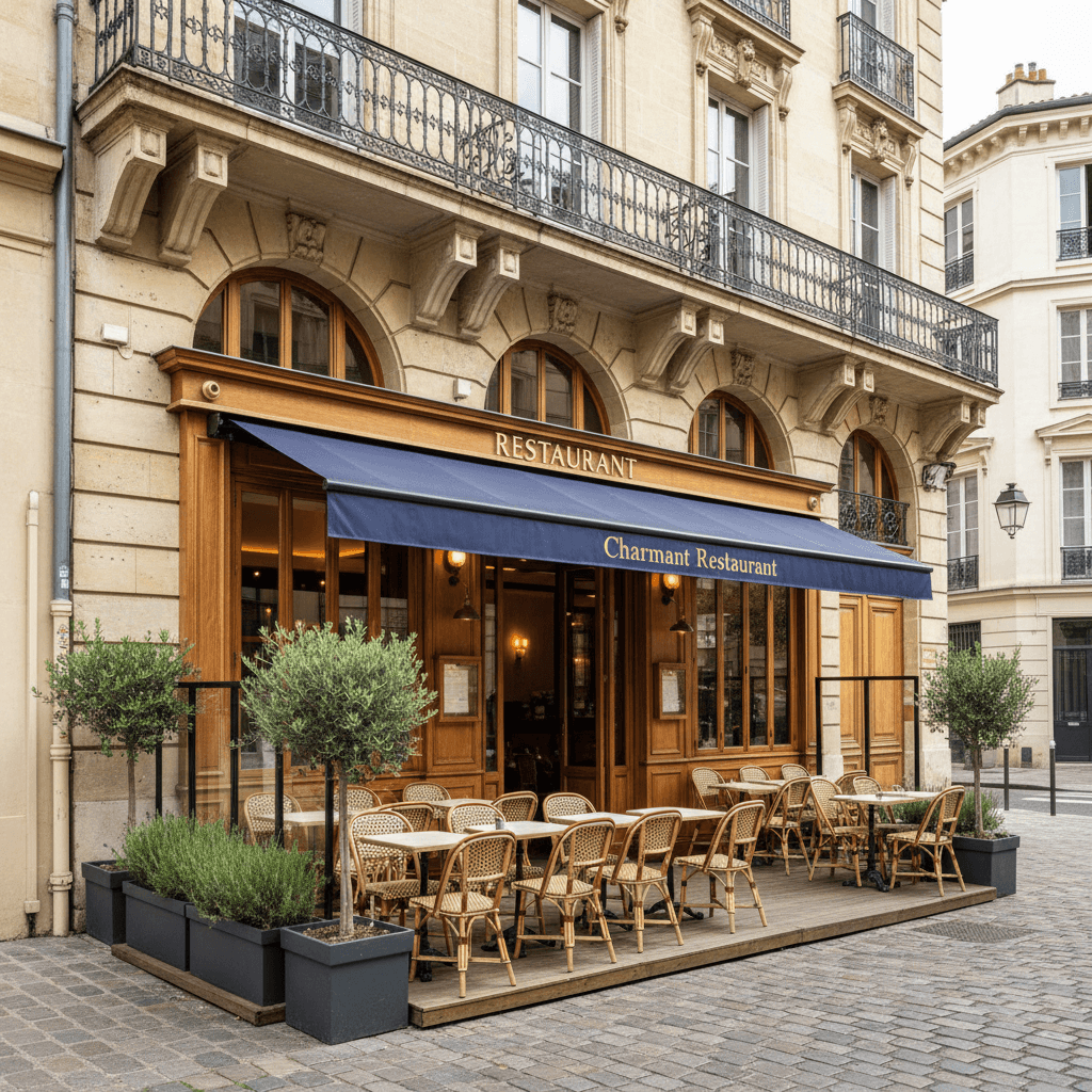 Restaurant 69m² à Montpellier : terrasse - extraction - Image 1