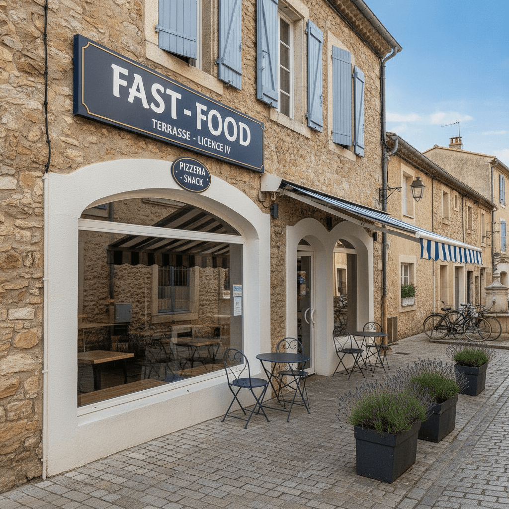 Fast-food 123m² à Montescot : terrasse - licence IV