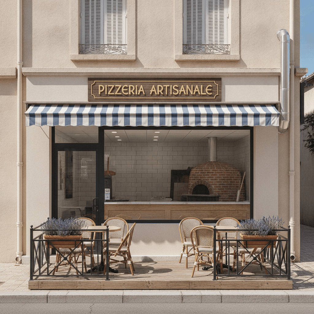 Fast-food 30m² à Carros : terrasse - extraction - Image 1