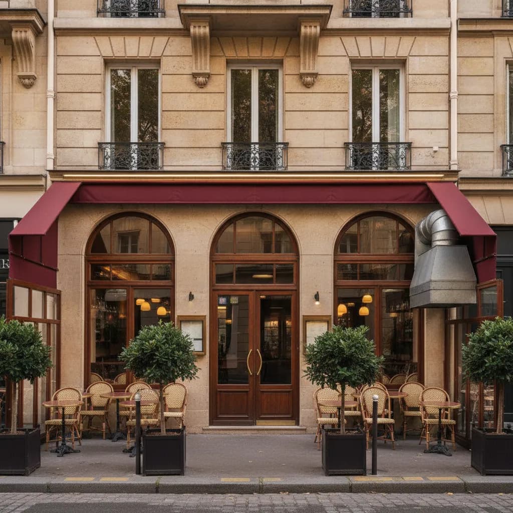 Restaurant 50 couverts à Paris : terrasse - extraction - Image 1