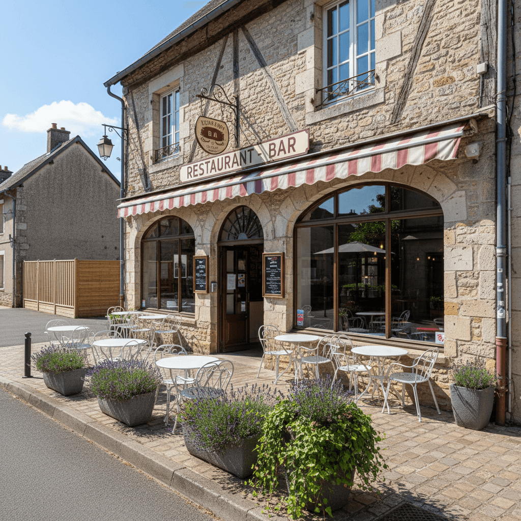 Bar-brasserie à Herbault : terrasse - licence IV - Image 1
