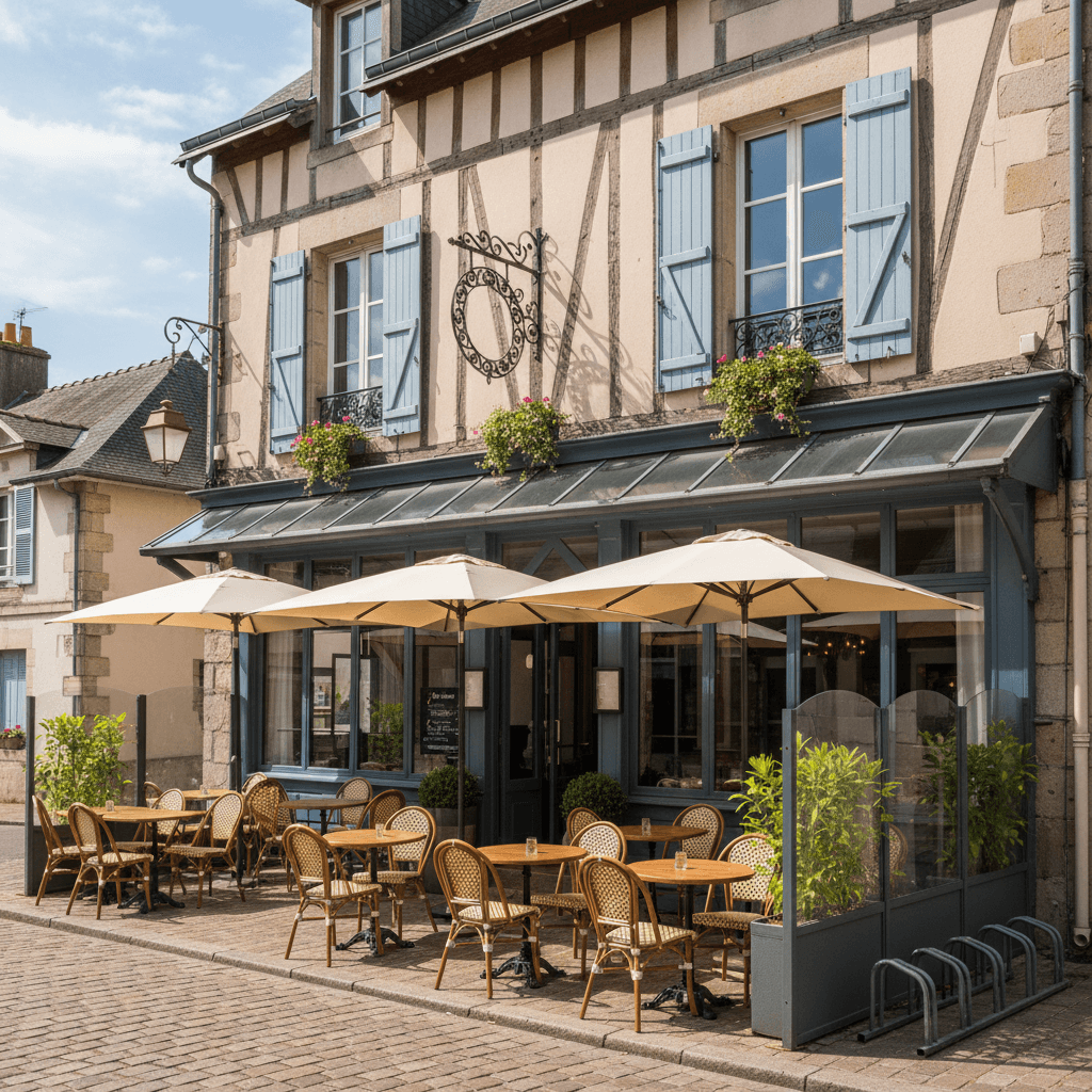 Restaurant 156m² à Saint-Méen-Le-Grand : terrasse - licence IV - Image 1