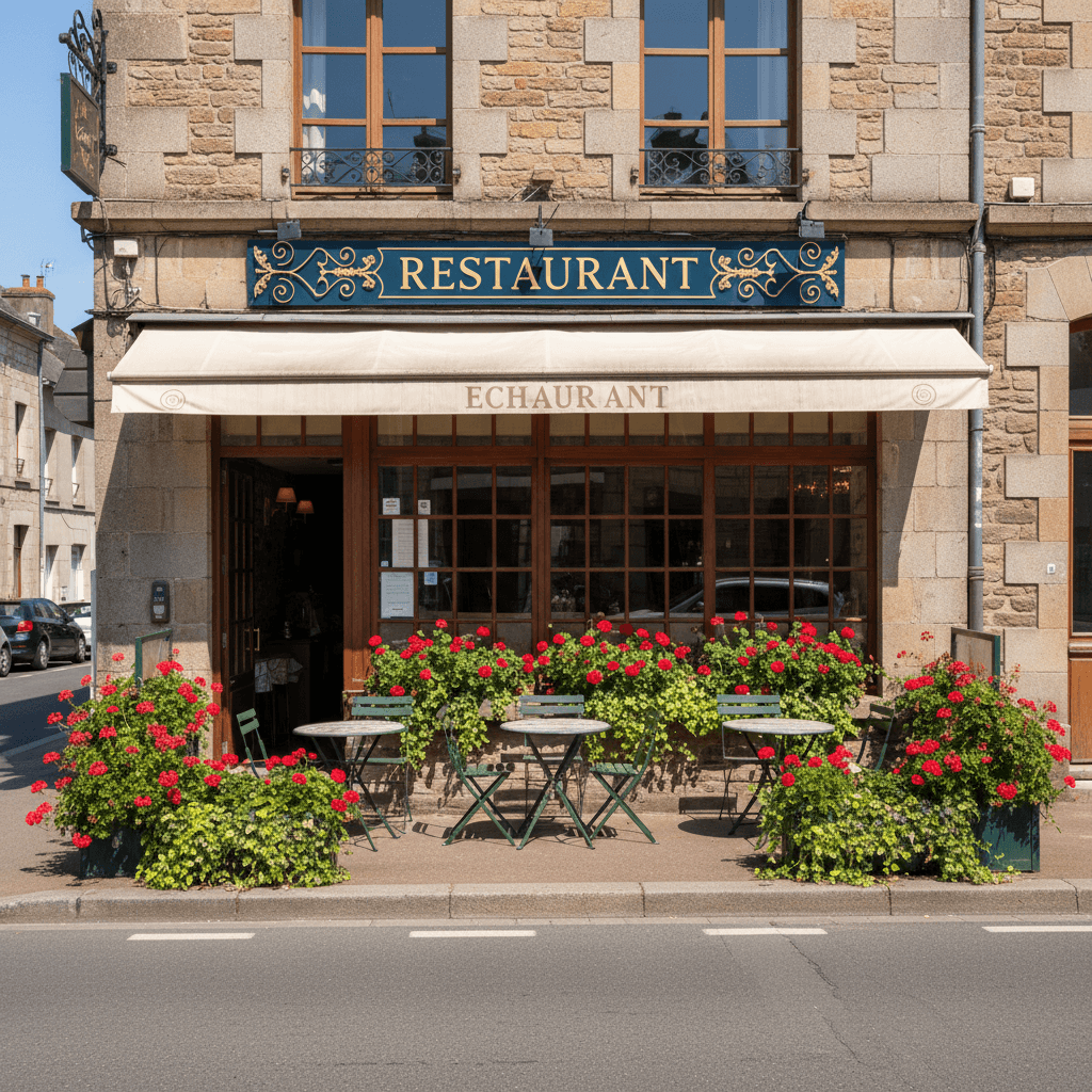 Restaurant 450m² à Saint-Brieuc : terrasse - licence IV - Image 1
