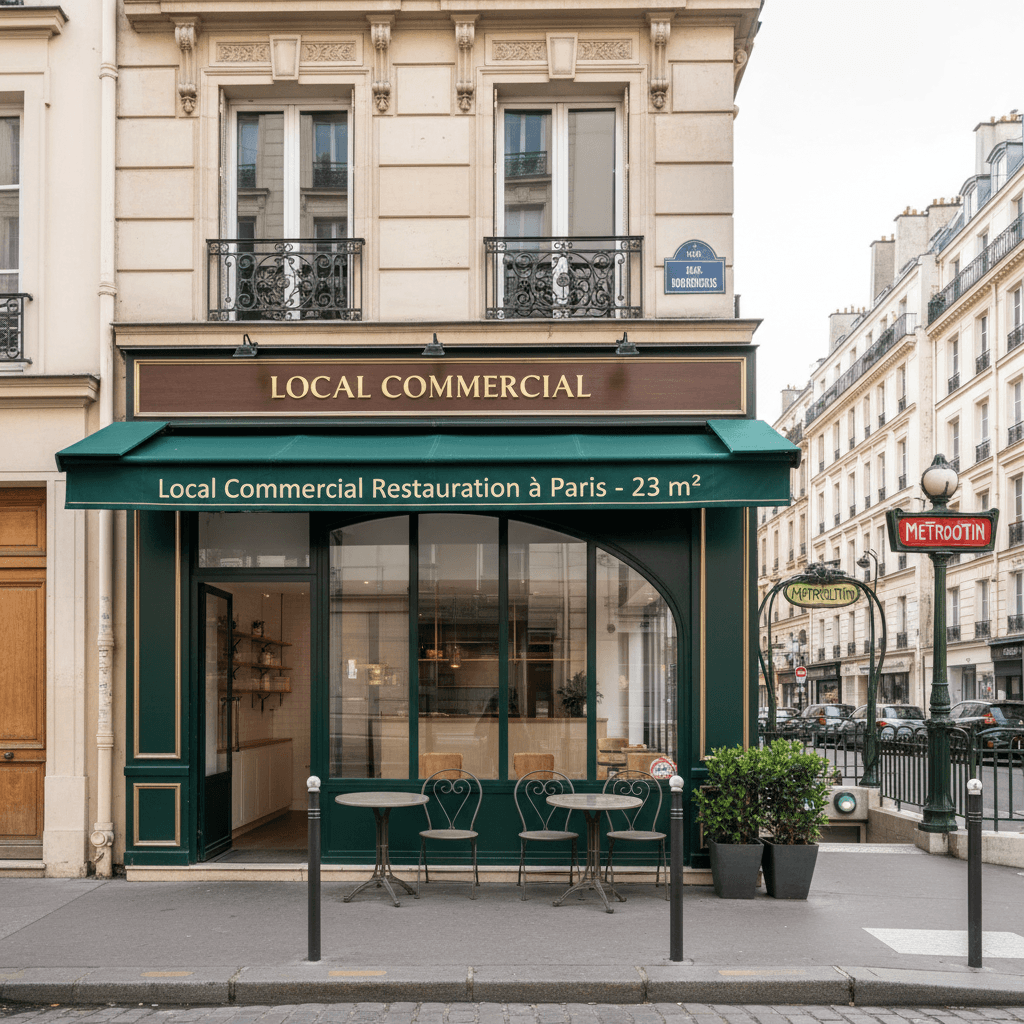 Local Commercial Restauration à Paris - 23 m² - Image 1
