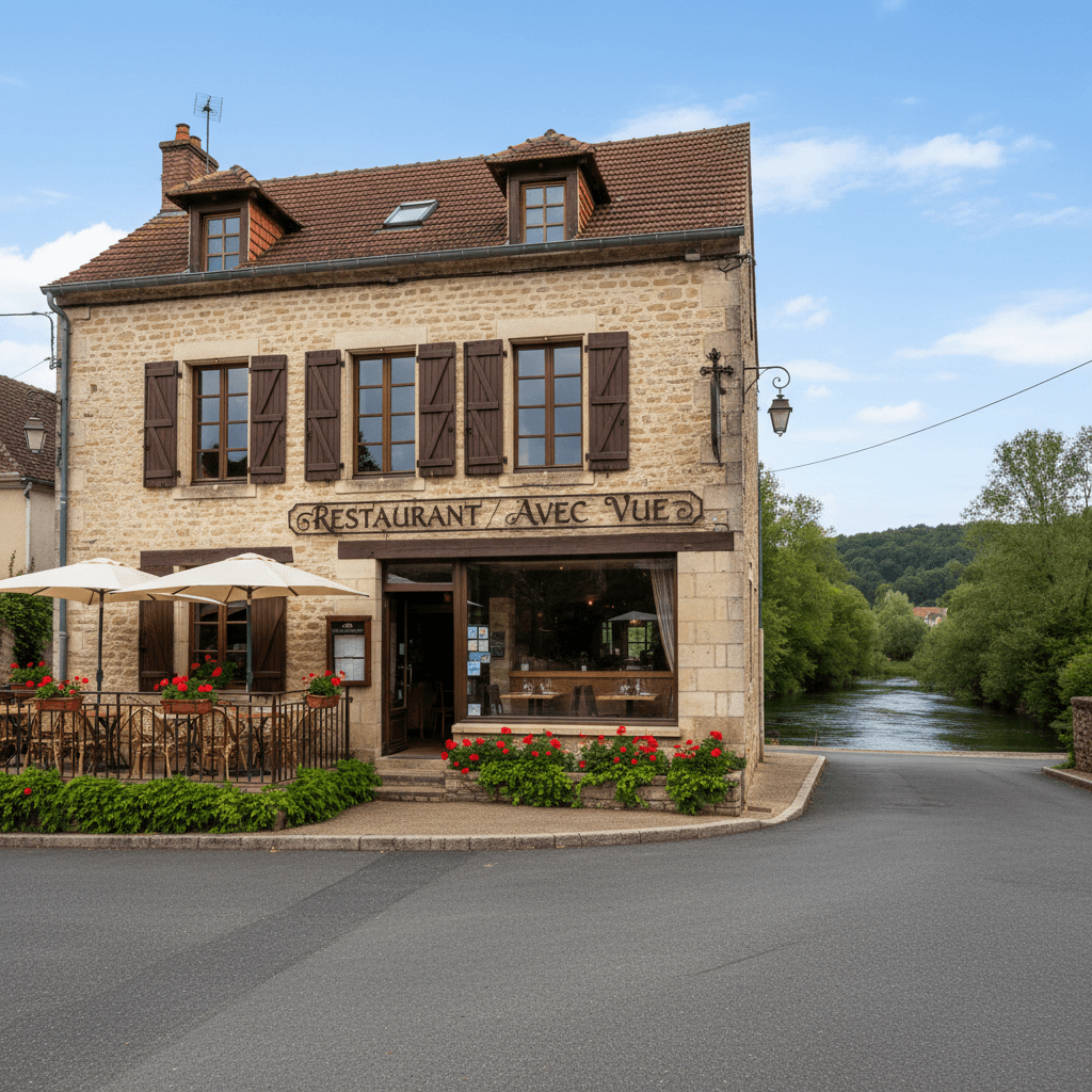 Restaurant 78m² à Cherveix-Cubas : terrasse - licence IV - Image 1
