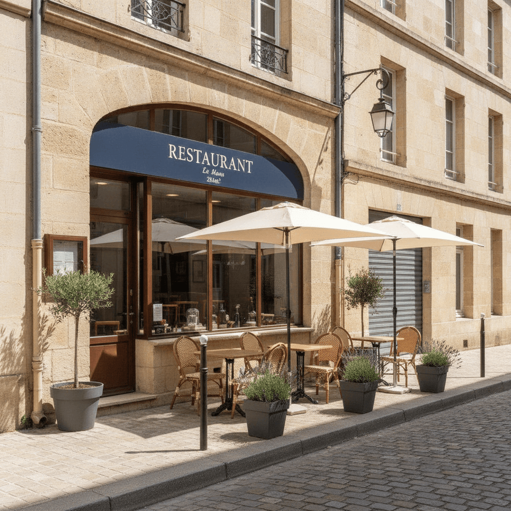 Restaurant 284m² à Le Mans : terrasse - licence IV - Image 1