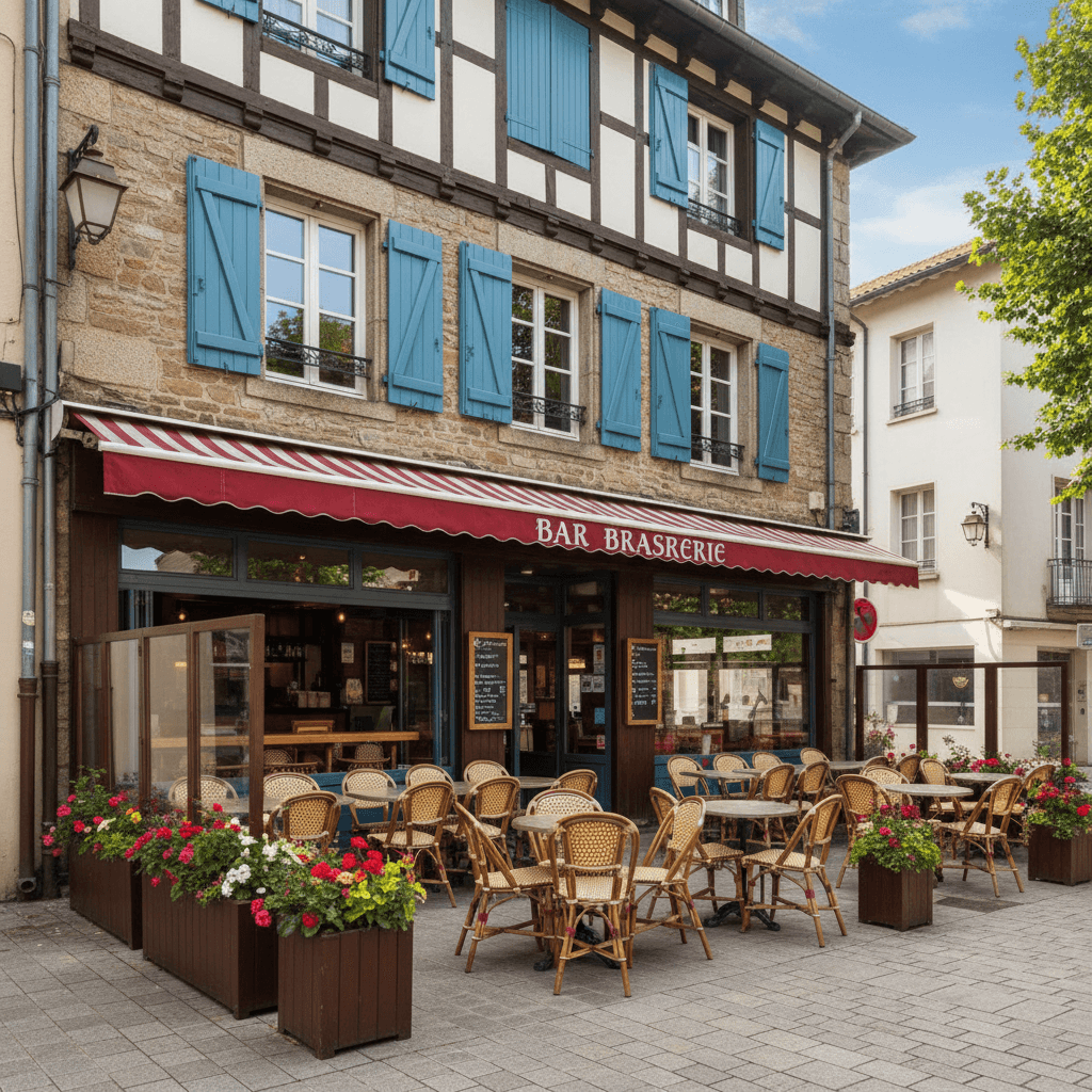 Bar-brasserie 210m² à Bayonne : terrasse - licence IV - Image 1