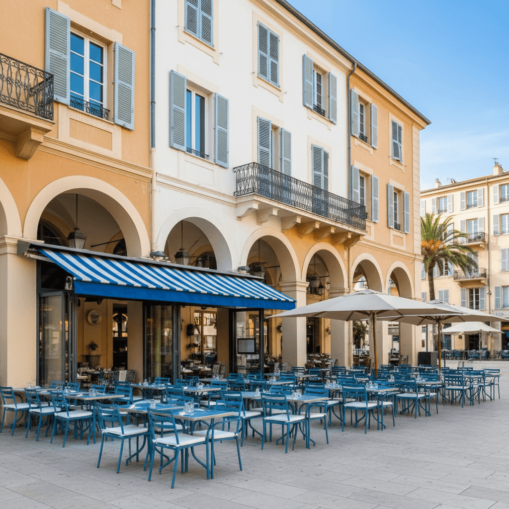 Restaurant 360m² à Nice : terrasse - licence IV