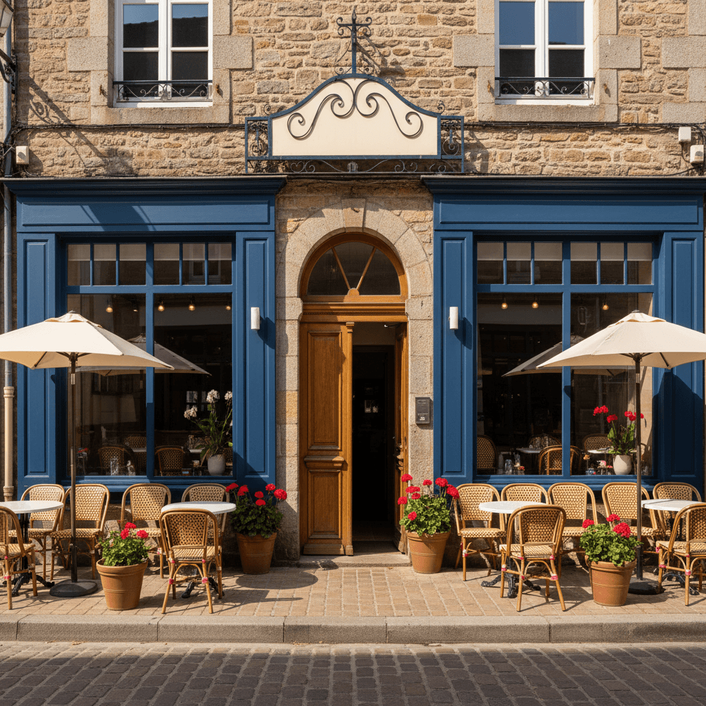 Restaurant à Quimper : terrasse - Image 1