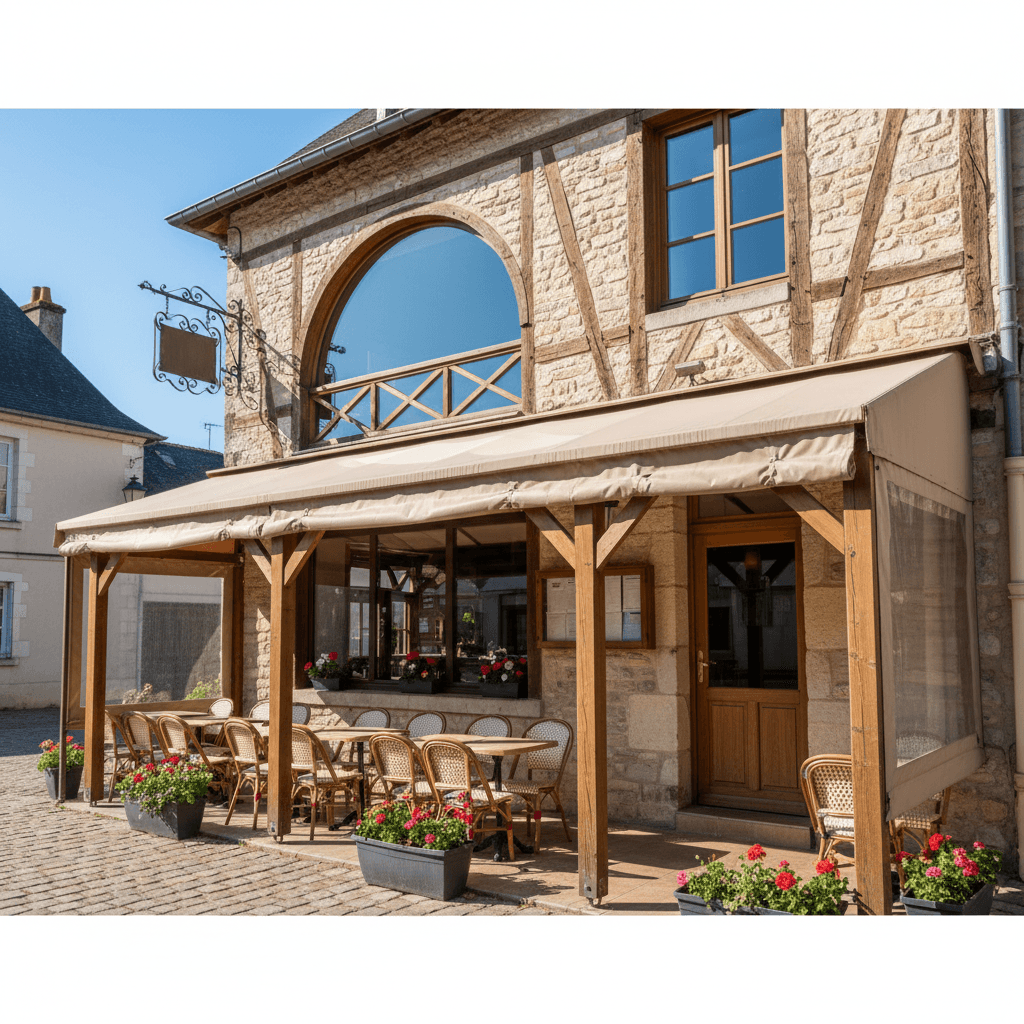 Restaurant 80m² à Soustons : terrasse - extraction - Image 1