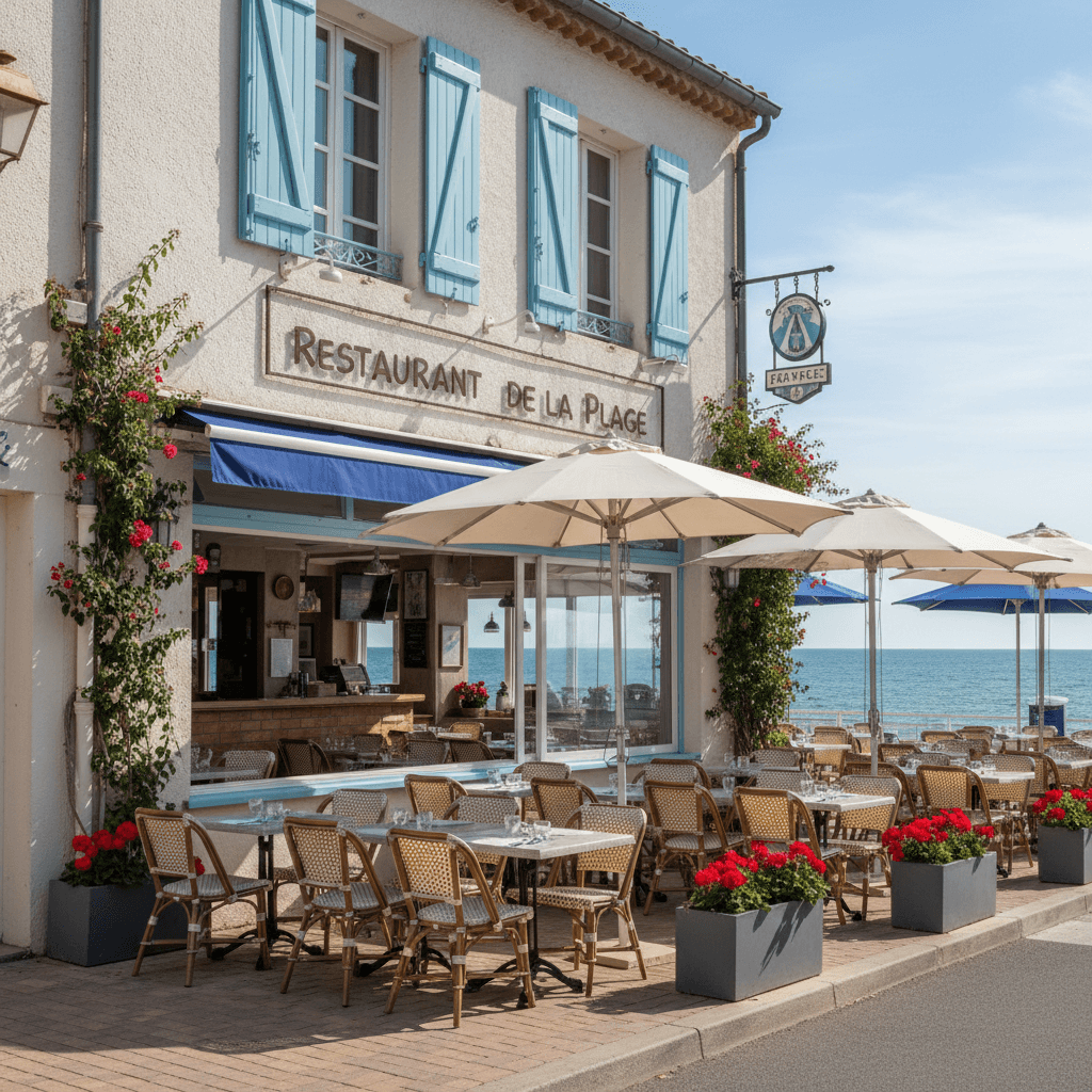 Restaurant à Le Grau-Du-Roi : terrasse - extraction - Image 1