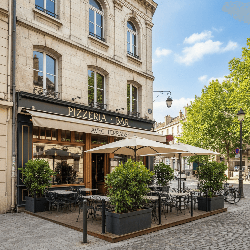 Restaurant à Vénissieux : terrasse - licence IV - Image 1