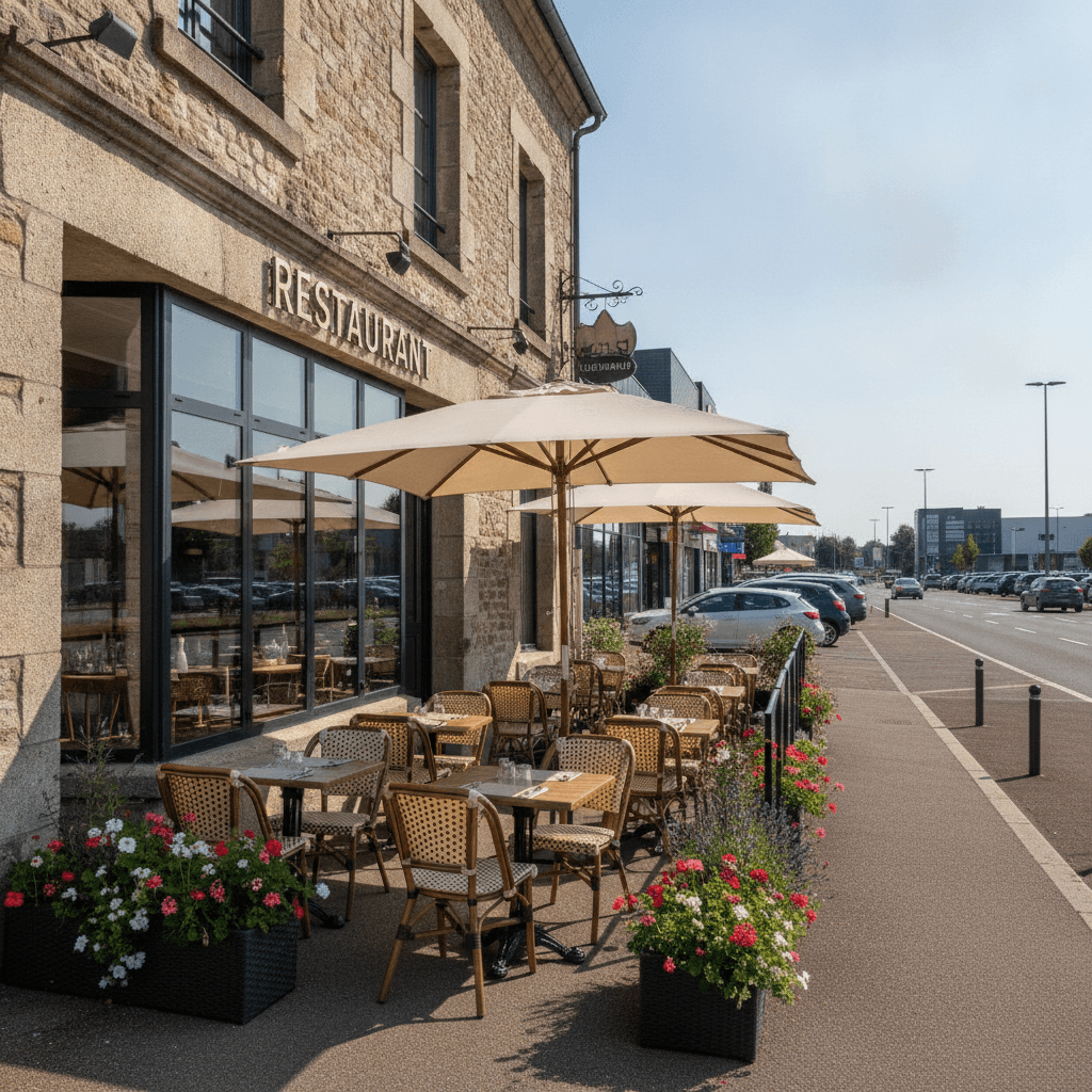 Restaurant 390m² à Le Mans : terrasse - licence IV - Image 1