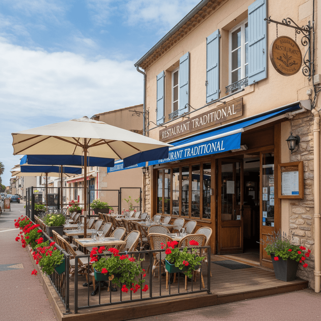 Restaurant 71m² à Palavas-Les-Flots : terrasse - extraction - Image 1