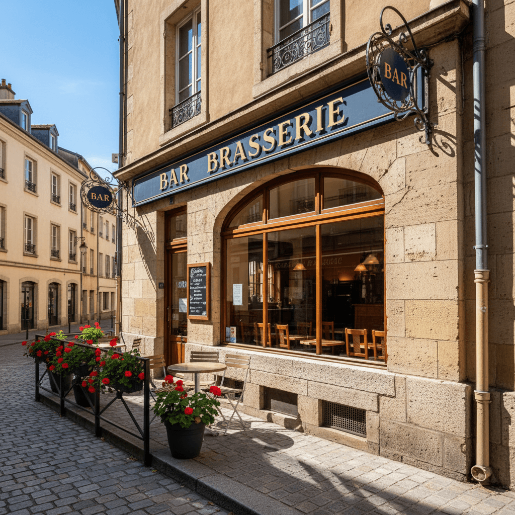 Bar-brasserie 76m² à Grenoble : terrasse - licence IV