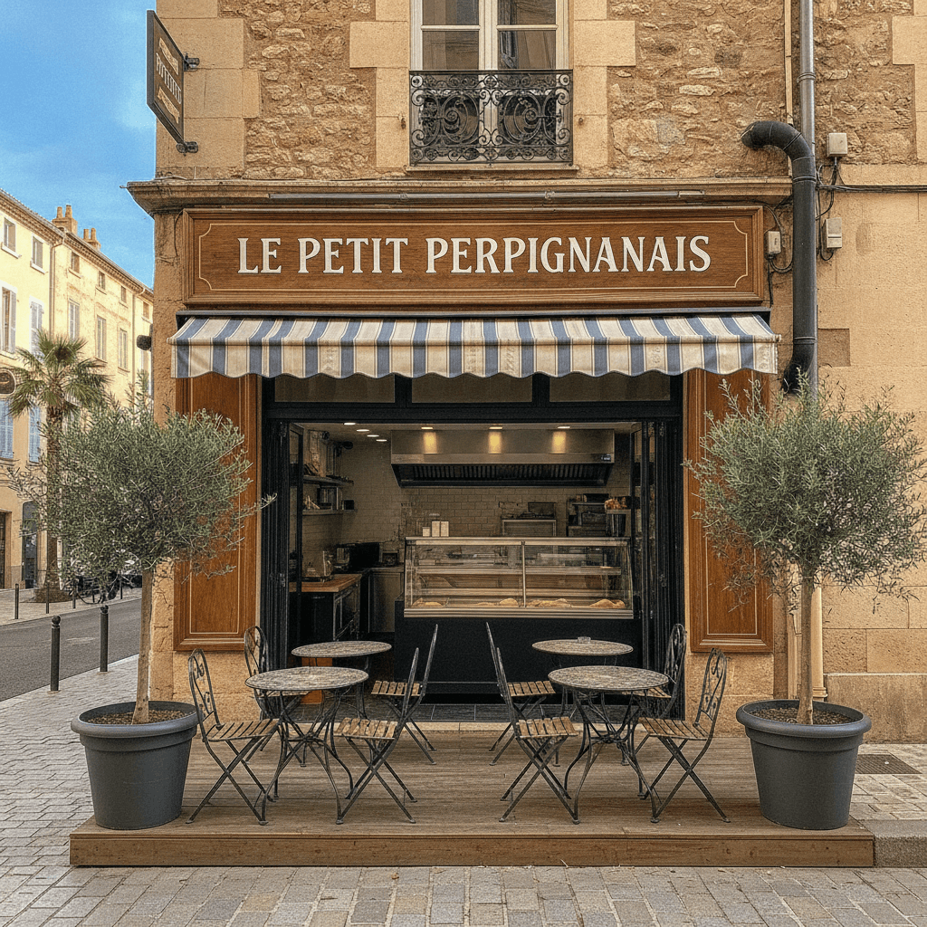 Snack à Perpignan : terrasse - extraction - Image 1