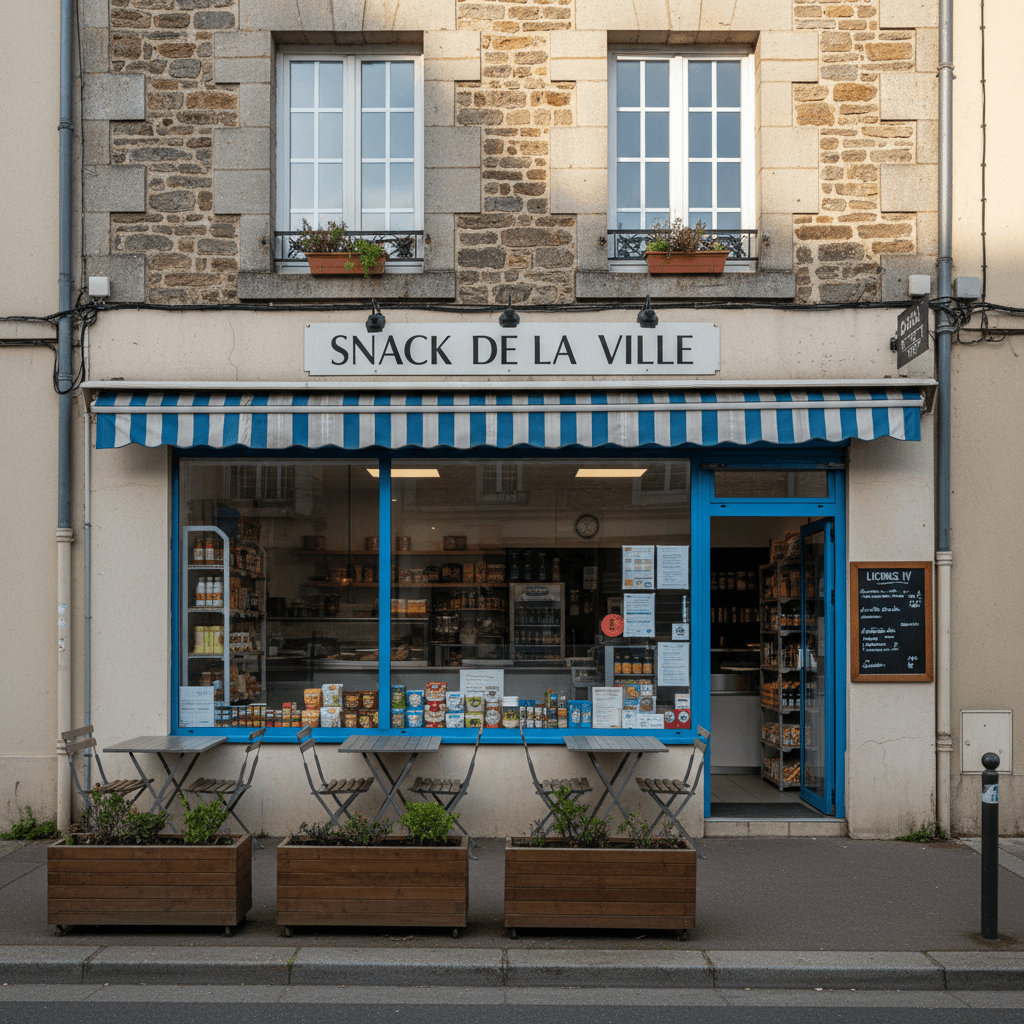 Snack 38m² à La Roche-Sur-Yon : terrasse - licence IV