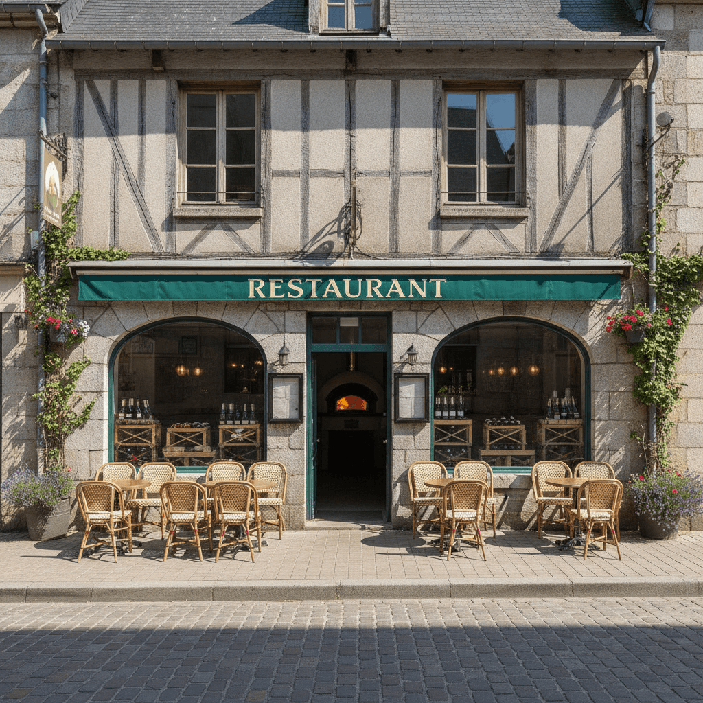 Restaurant 78m² à Vire Normandie : terrasse - licence IV - Image 1