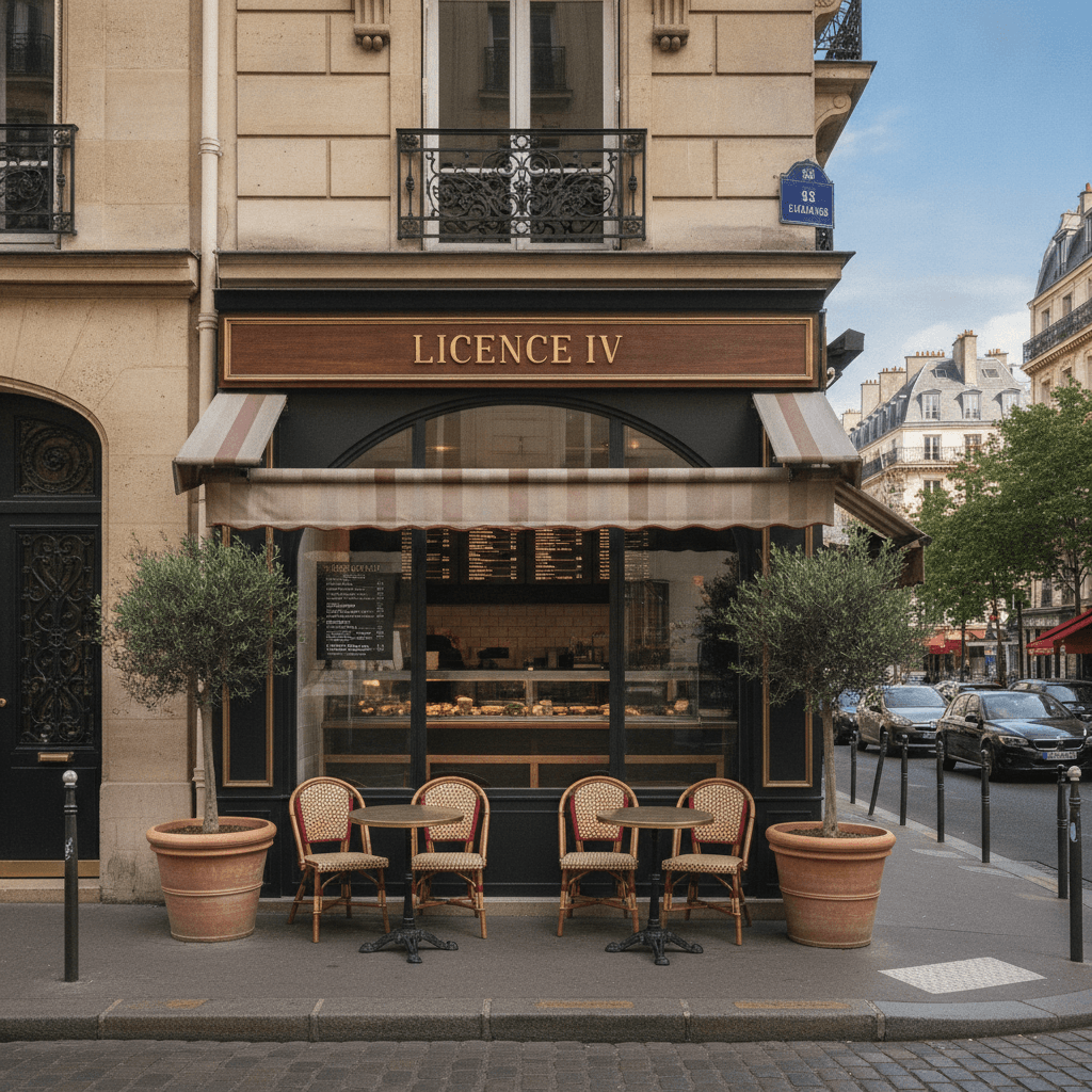 Fast-food 20m² à Paris : terrasse - licence IV