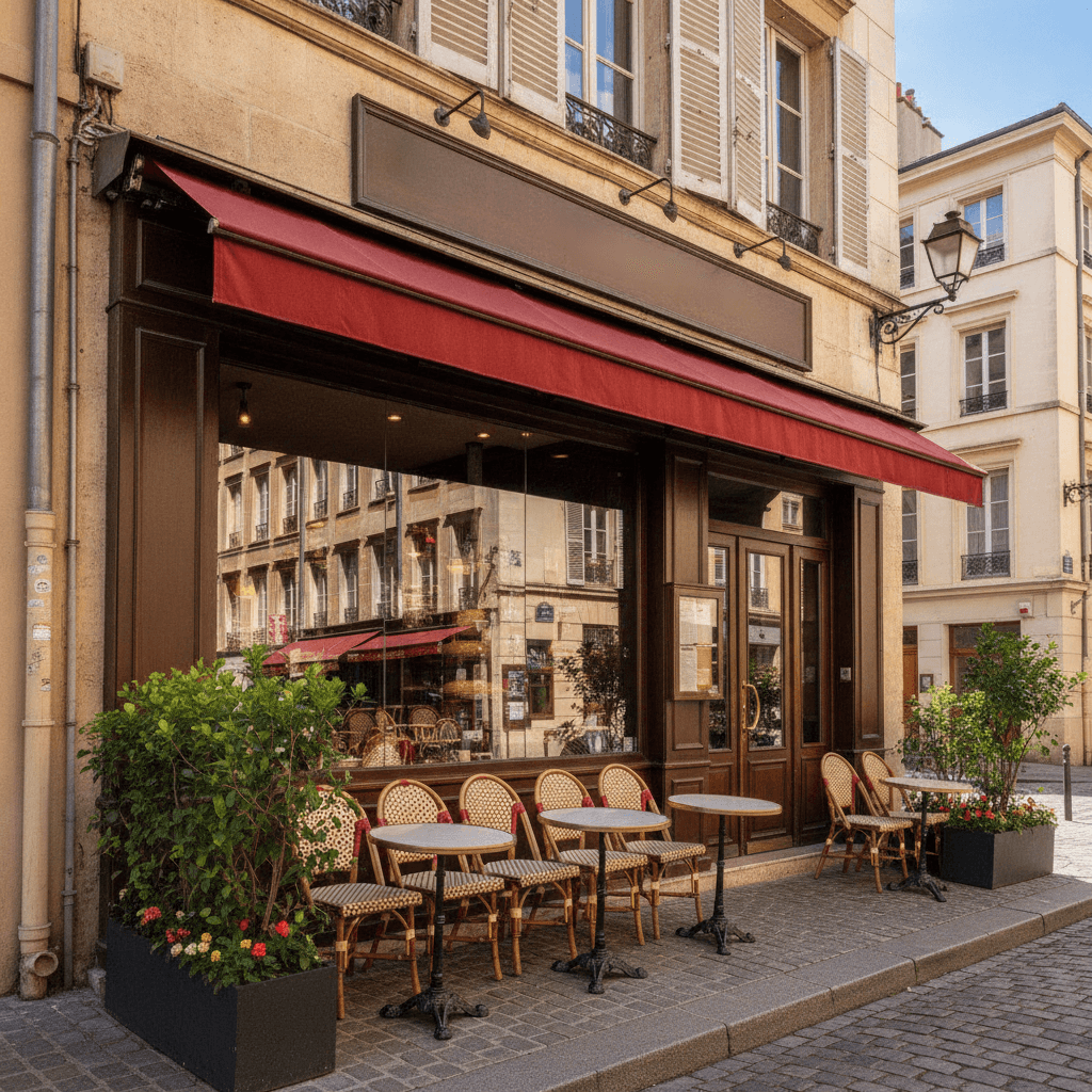 Restaurant 144m² à Lyon : terrasse - licence IV