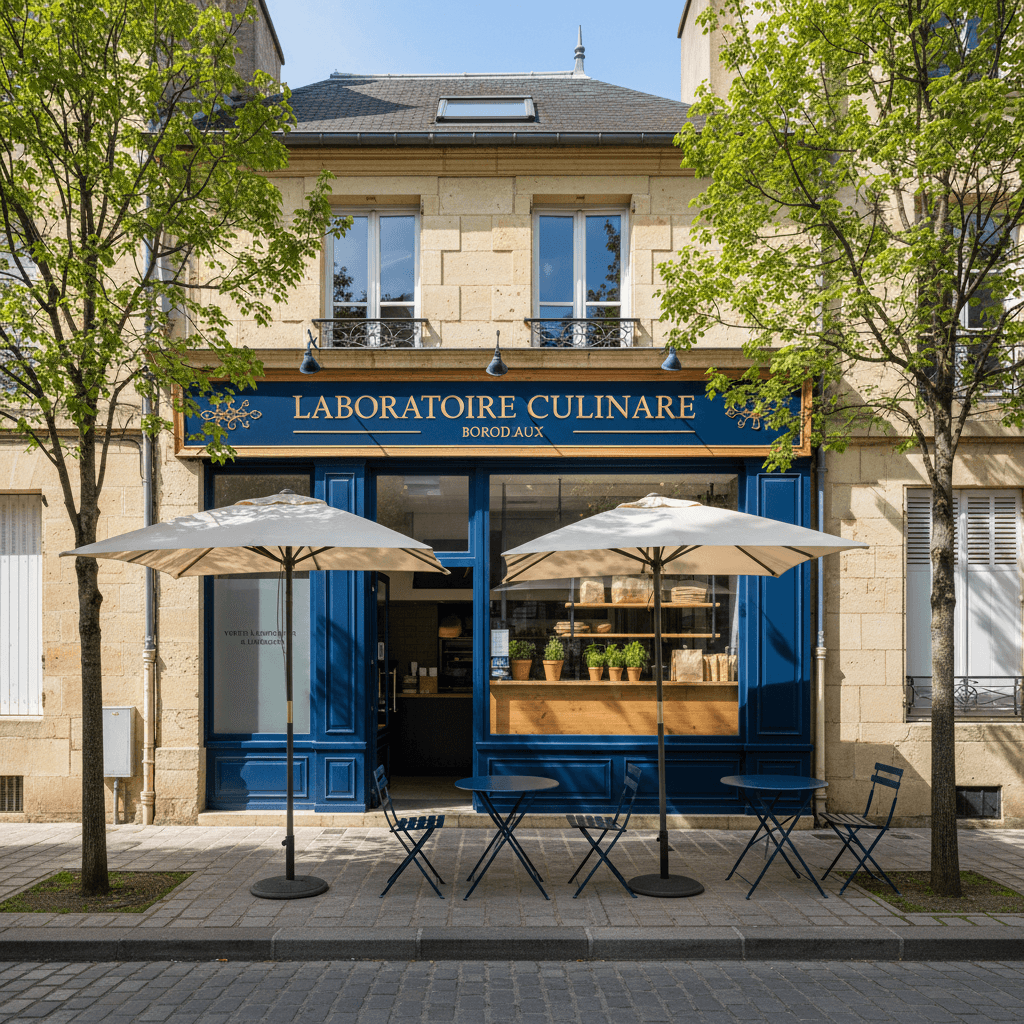 Dark kitchen 140m² à Bordeaux : terrasse - licence IV