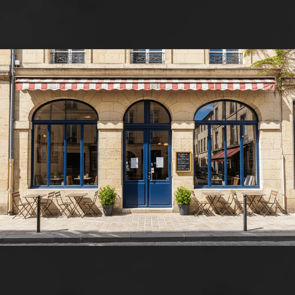 Bar-brasserie 120m² à Bordeaux : terrasse - licence IV