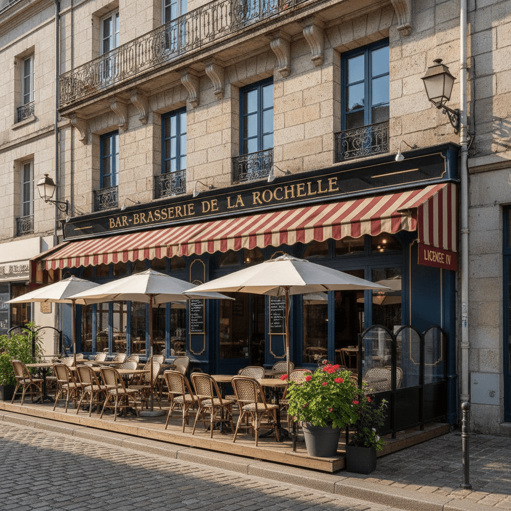 Bar-brasserie à La Rochelle : terrasse - licence IV - Image 1