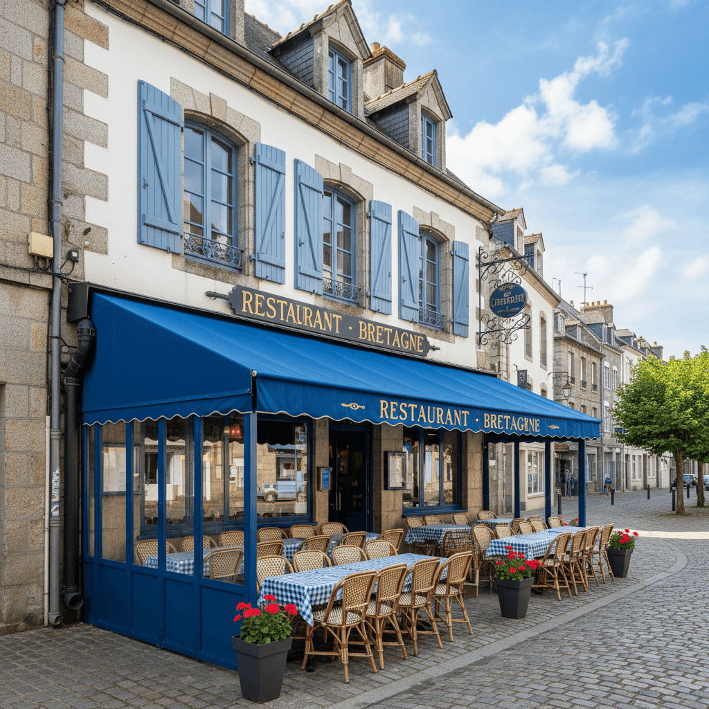 Restaurant à Saint-Brieuc : terrasse - extraction - Image 1