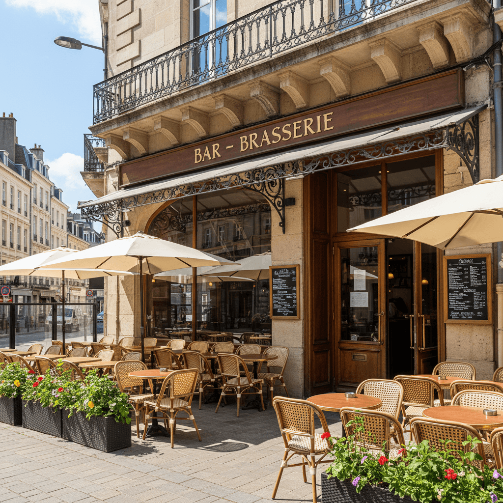 Bar-brasserie à Nantes : terrasse - licence IV - Image 1