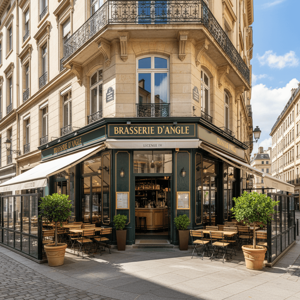 Bar-brasserie 160m² à Lyon : terrasse - licence IV