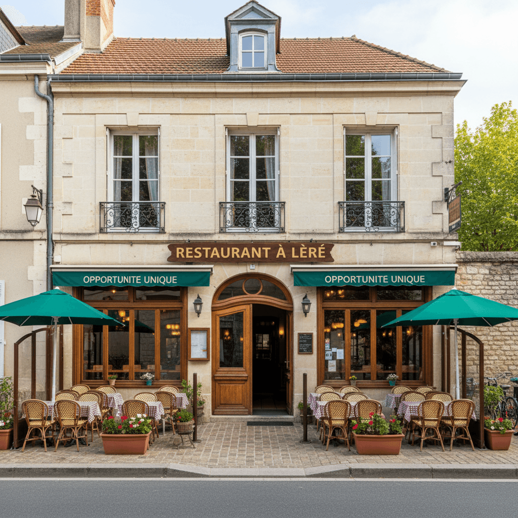 Restaurant 112m² à Léré : terrasse - licence IV - Image 1