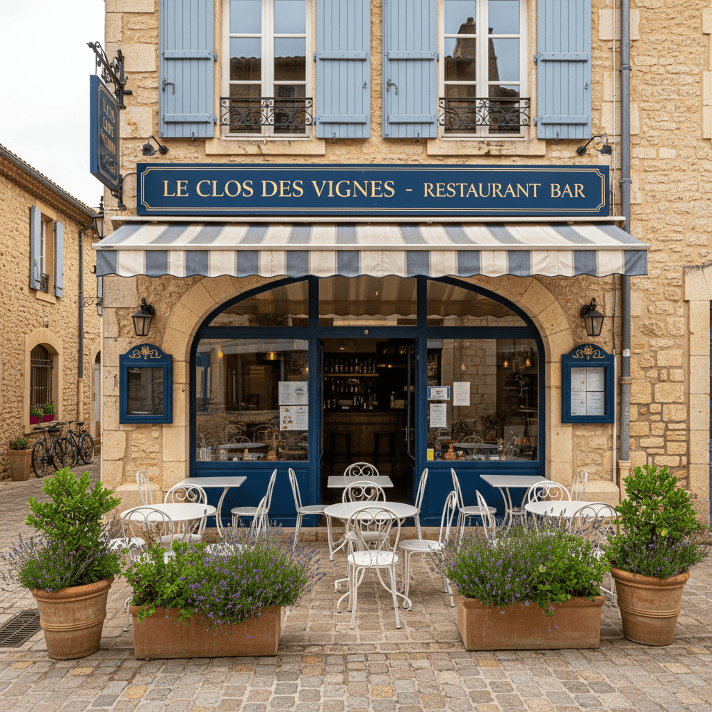 Restaurant 150m² à Sainte-Cécile-Les-Vignes : terrasse - licence IV - Image 1
