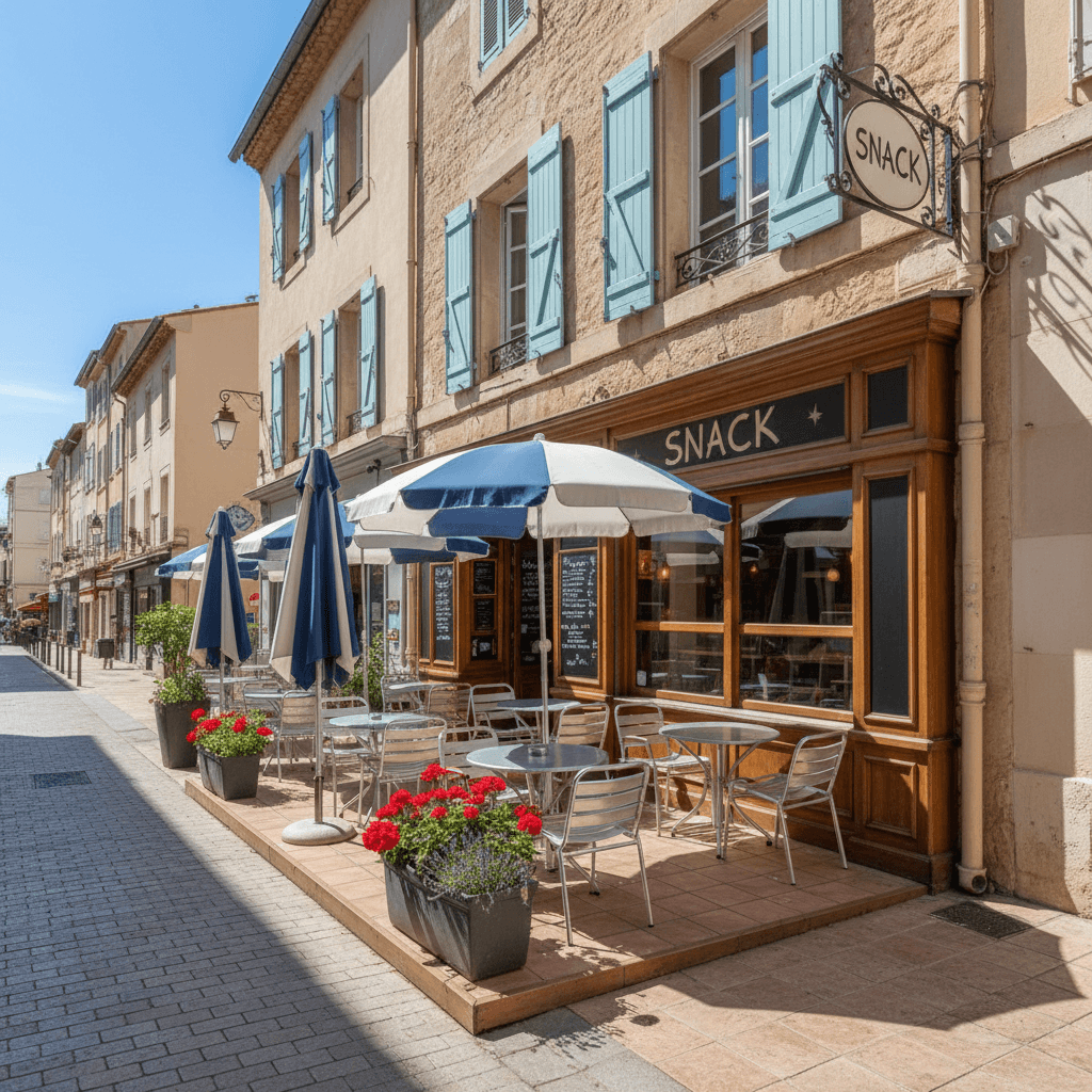 Snack 60m² à Marseille : terrasse