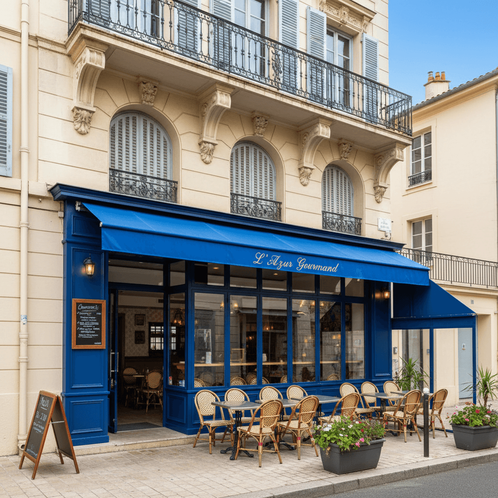 Restaurant 46m² à Nice : terrasse - licence IV