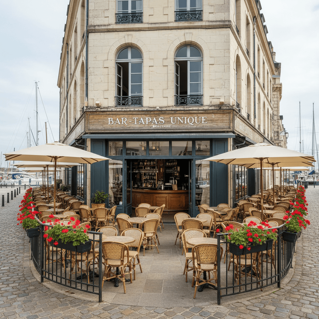 Bar-brasserie 517m² à La Rochelle : terrasse - licence IV - Image 1