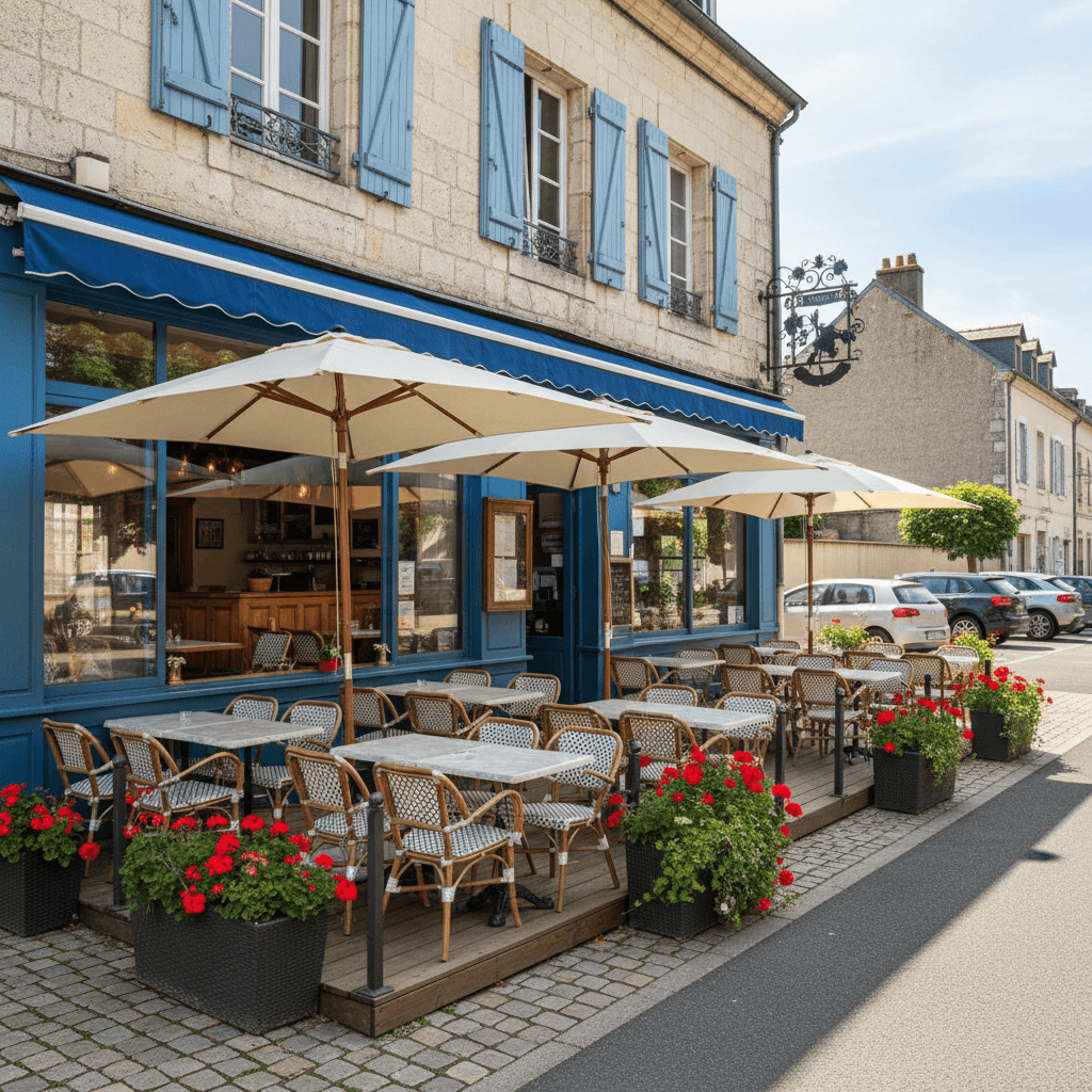 Restaurant 140m² à Saint-Alban : terrasse - licence IV - Image 1