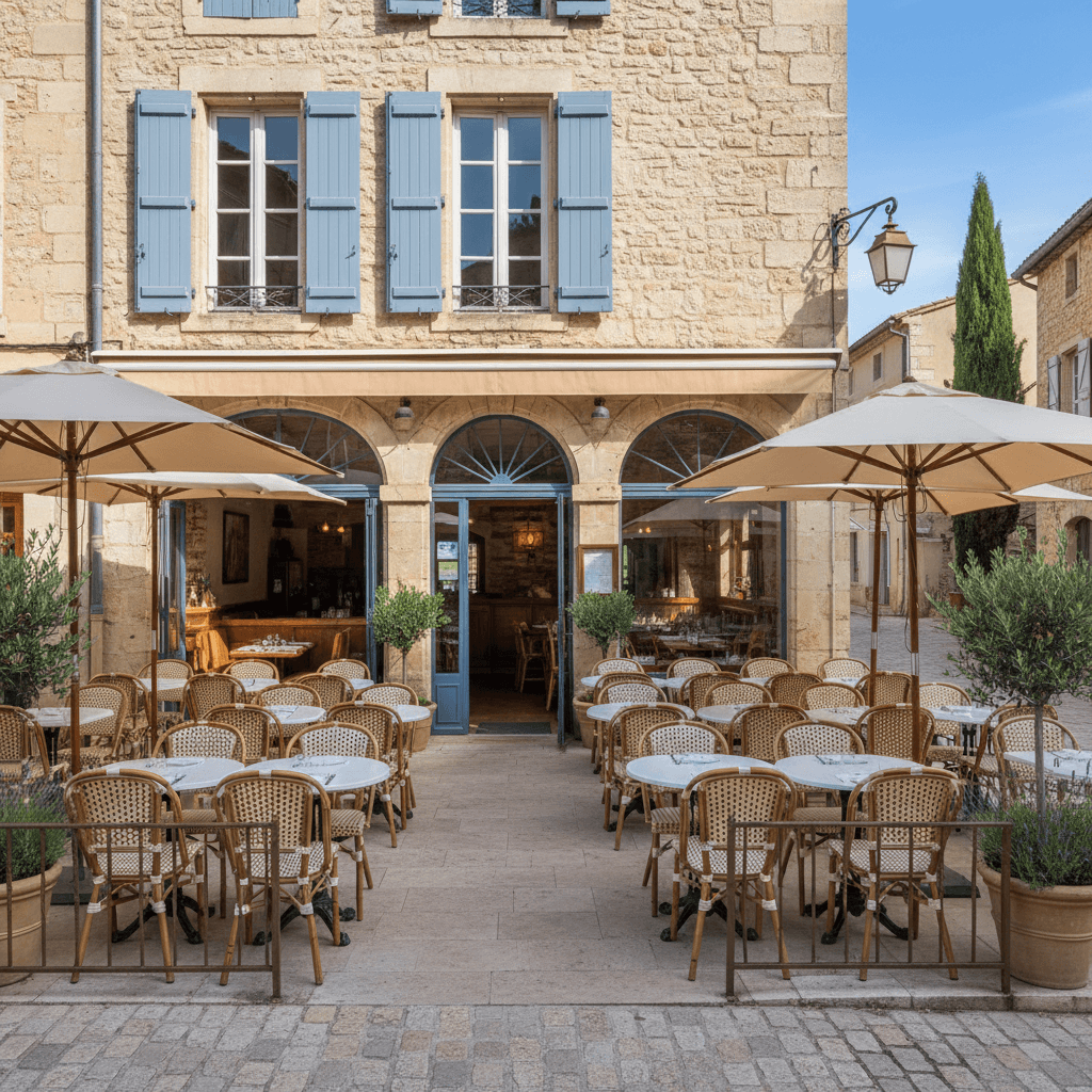 Restaurant à Saint-Rémy-De-Provence : terrasse - licence IV - Image 1