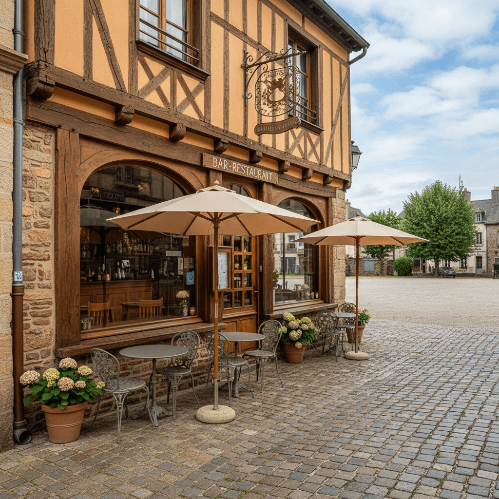 Restaurant à Dinan : terrasse - licence IV - Image 1