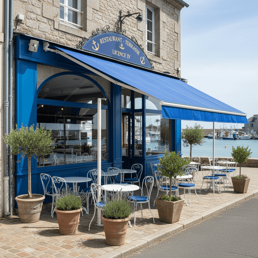 Restaurant à Roscanvel : terrasse - licence IV - Image 1