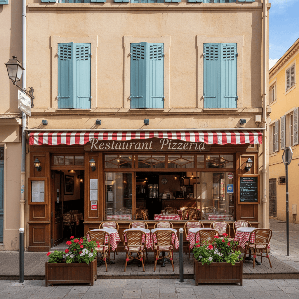 Restaurant 77m² à Nice : terrasse - licence IV