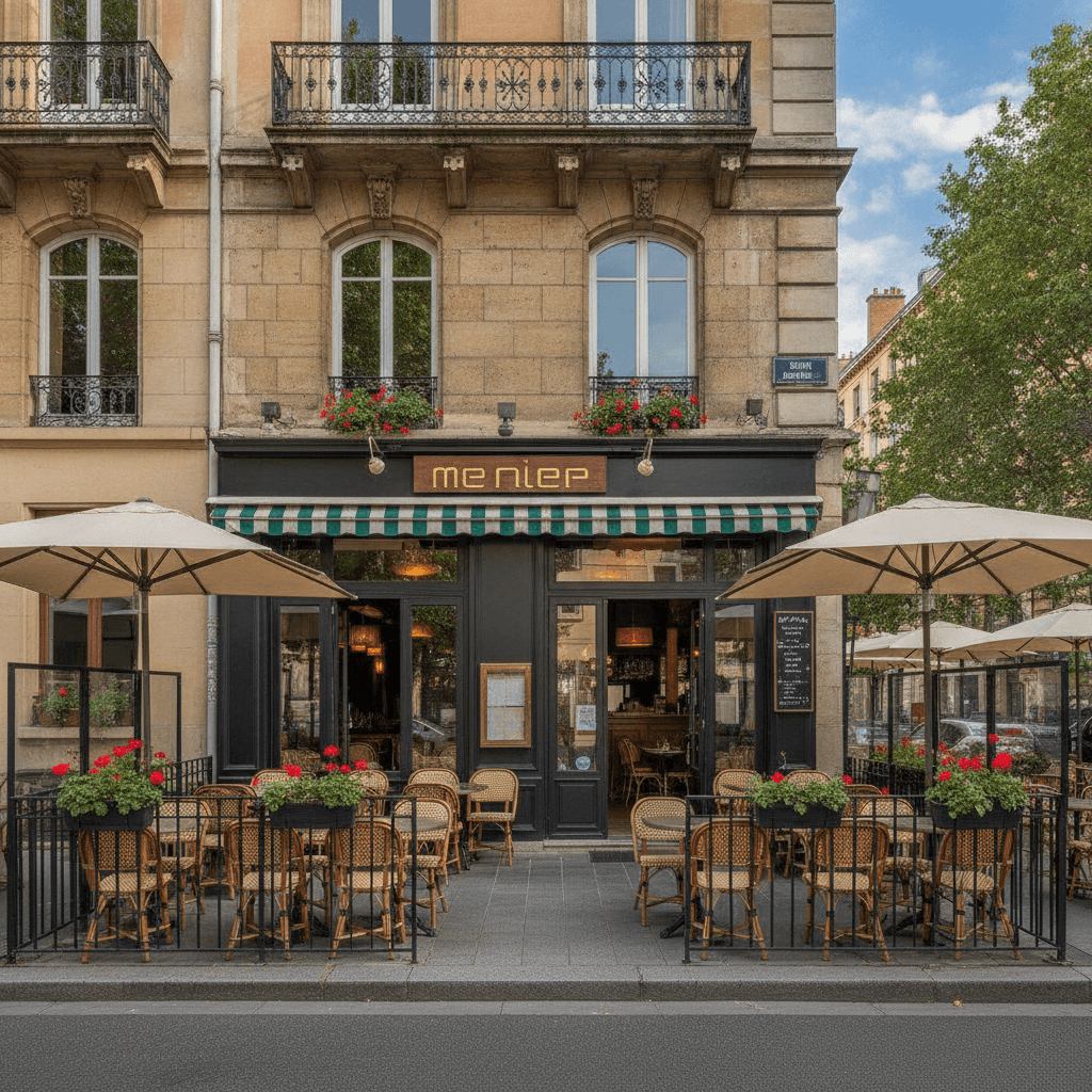 Restaurant 115m² à Lyon : terrasse - extraction