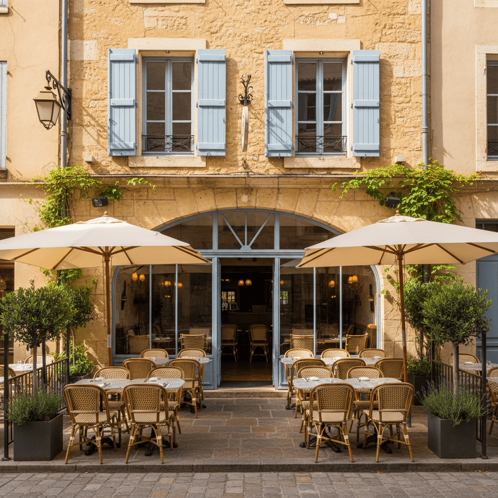 Restaurant 100m² à Aix-En-Provence : terrasse - extraction