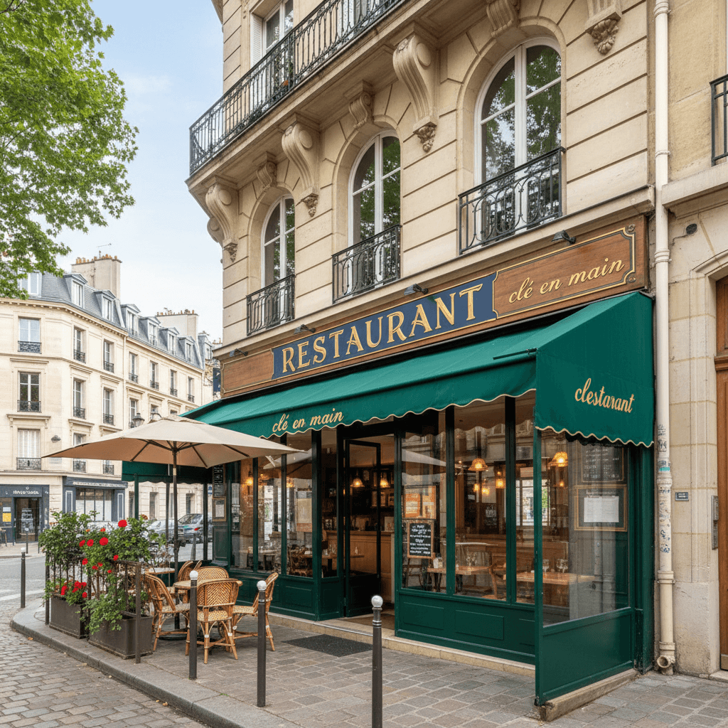 Restaurant 20 couverts à Gournay-sur-Marne : terrasse - extraction - Image 1