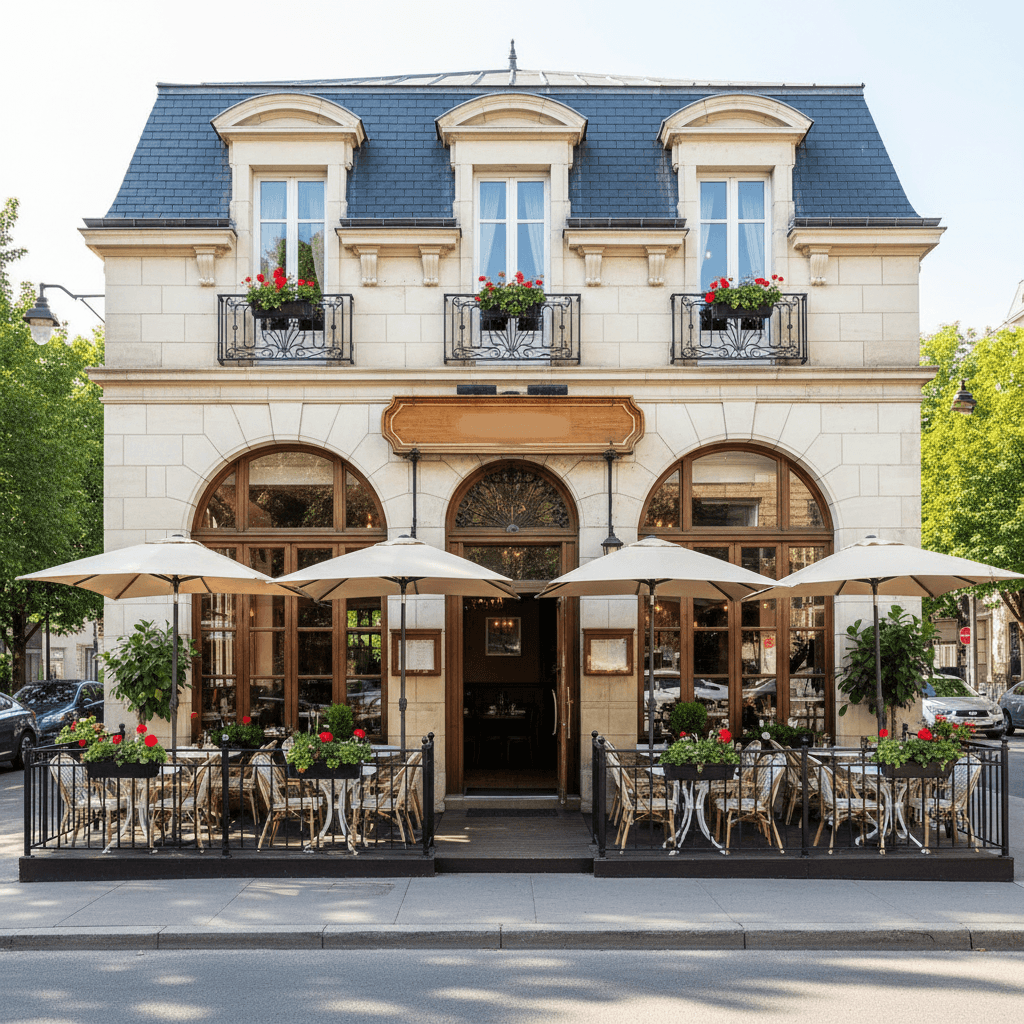 Restaurant à Laval : terrasse - extraction - Image 1