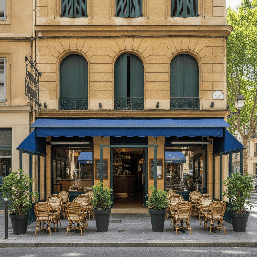 Bar-brasserie 90m² à Marseille : terrasse - licence IV